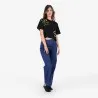 T-shirt sur taille femme manches courtes FLEURS - KONTAKT