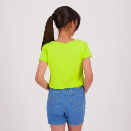 T-shirt sur taille fille avec nœud VISAGE - KONTAKT