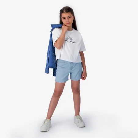 T-shirt sur taille fille manches courtes - KONTAKT