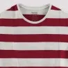 T-shirt sur taille rayé fille manches courtes - KONTAKT