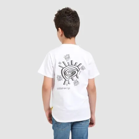 T-shirt unisexe enfant manches courtes COLORIAGE EYES - KONTAKT