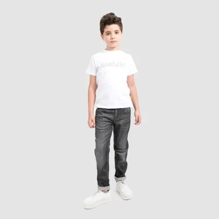 T-shirt unisexe enfant manches courtes COLORIAGE TIGRE - KONTAKT