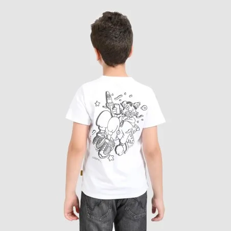 T-shirt unisexe enfant manches courtes COLORIAGE TIGRE - KONTAKT