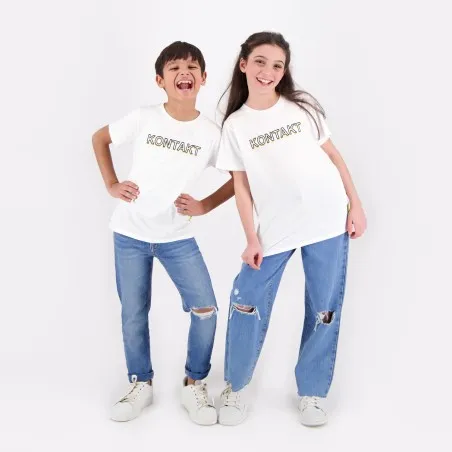 T-shirt unisexe enfant manches courtes KONTAKT TEES - KONTAKT
