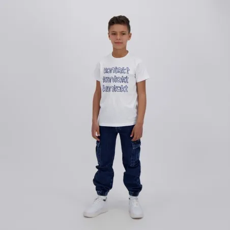 T-shirt unisexe enfant manches courtes KONTAKT TRIPLE - KONTAKT