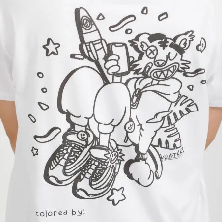 T-shirt unisexe manches courtes COLORIAGE TIGRE - KONTAKT