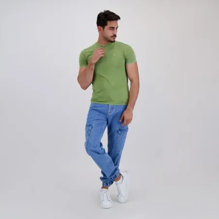 T-shirt unisexe manches courtes délavé - KONTAKT