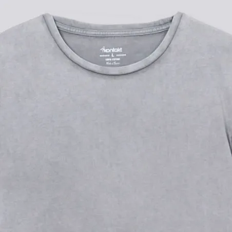 T-shirt unisexe manches courtes délavé - KONTAKT