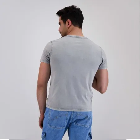 T-shirt unisexe manches courtes délavé - KONTAKT