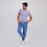 T-shirt unisexe manches courtes délavé - KONTAKT