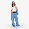 Upcycling baggy jeans femme bi-couleur - KONTAKT