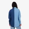 Upcycling chemise oversized femme en jeans bi-couleur - SHER V1 - KONTAKT