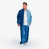Upcycling chemise western homme en jeans bi-couleur - SHEMS V1 - KONTAKT