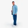 Upcycling chemise western homme en jeans bi-couleur - SHEMS V1 - KONTAKT