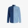 Upcycling chemise western homme en jeans bi-couleur - SHEMS V1 - KONTAKT