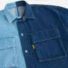 Upcycling chemise western homme en jeans bi-couleur - SHEMS V2 - KONTAKT