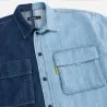 Upcycling chemise workwear homme en jeans bi-couleur - WAAD V1 - KONTAKT