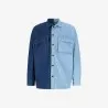 Upcycling chemise workwear homme en jeans bi-couleur - WAAD V1 - KONTAKT