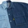 Upcycling chemise workwear homme en jeans bi-couleur - WAAD V2 - KONTAKT