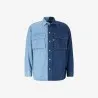 Upcycling chemise workwear homme en jeans bi-couleur - WAAD V2 - KONTAKT
