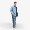 Upcycling chemise workwear homme en jeans bi-couleur - WAAD V2 - KONTAKT