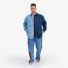 Upcycling chemise workwear homme en jeans bi-couleur - WAAD V2 - KONTAKT