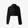 Upcycling cropped jacket femme bi-couleur KINDA V1 - KONTAKT
