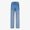 Upcycling straight jeans femme bi-couleur - SARRA - KONTAKT