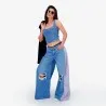 Upcycling top femme jeans V1 - KONTAKT