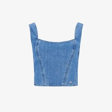 Upcycling top femme jeans V1 - KONTAKT