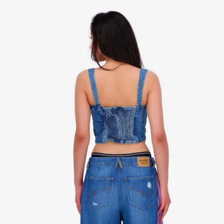 Upcycling top femme jeans V2 - KONTAKT