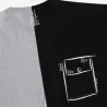 Upcycling t-shirt oversized homme manches courtes CROQUIS POCHE V1 - KONTAKT