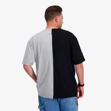 Upcycling t-shirt oversized homme manches courtes CROQUIS POCHE V2 - KONTAKT