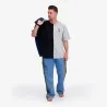 Upcycling t-shirt oversized homme manches courtes CROQUIS POCHE V2 - KONTAKT
