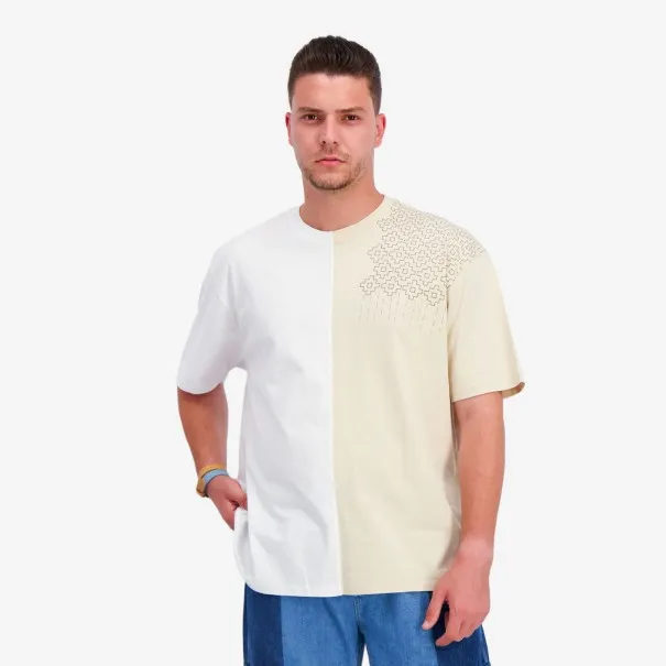 Upcycling t-shirt oversized homme manches courtes MARGOUM & LOSANGE V1 - KONTAKT