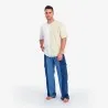 Upcycling t-shirt oversized homme manches courtes MARGOUM & LOSANGE V1 - KONTAKT