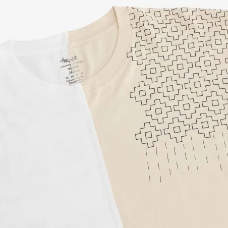 Upcycling t-shirt oversized homme manches courtes MARGOUM & LOSANGE V1 - KONTAKT