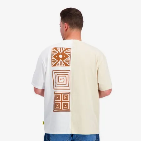 Upcycling t-shirt oversized homme manches courtes MARGOUM & LOSANGE V2 - KONTAKT