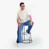 Upcycling t-shirt oversized homme manches courtes MARGOUM & LOSANGE V2 - KONTAKT