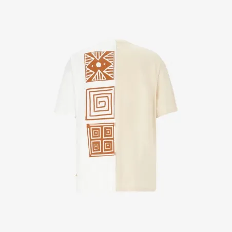 Upcycling t-shirt oversized homme manches courtes MARGOUM & LOSANGE V2 - KONTAKT