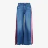 Upcycling wide leg jeans femme bi-couleur -WIDED - KONTAKT