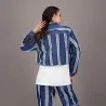 Veste bi-couleurs oversized unisexe en jeans UPCYCLING METHODS - TUNIS FASHION WEEK 2024 - KONTAKT