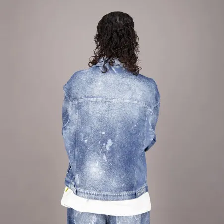 Veste oversized unisexe en jeans Heavy Used Effect - TUNIS FASHION WEEK 2024 - KONTAKT
