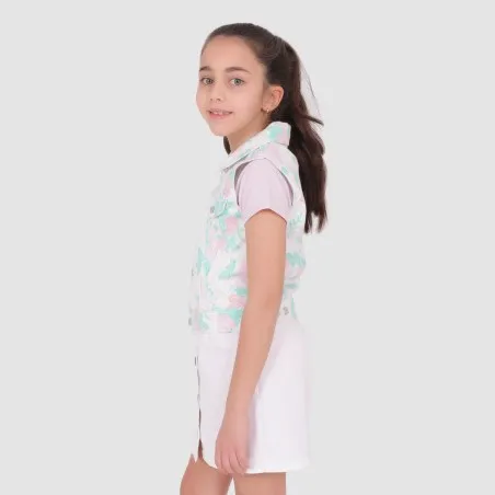 Veste sans manches fille imprimé - KONTAKT