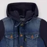 Veste unisexe en jeans avec manches et capuche en molleton - KONTAKT
