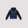 Veste unisexe en jeans avec manches et capuche en molleton - KONTAKT
