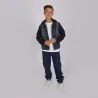 Veste unisexe en jeans avec manches et capuche en molleton - KONTAKT