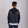 Veste unisexe en jeans avec manches et capuche en molleton - KONTAKT