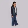 Veste unisexe en jeans avec manches et capuche en molleton - KONTAKT