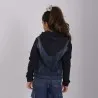 Veste unisexe en jeans avec manches et capuche en molleton - KONTAKT